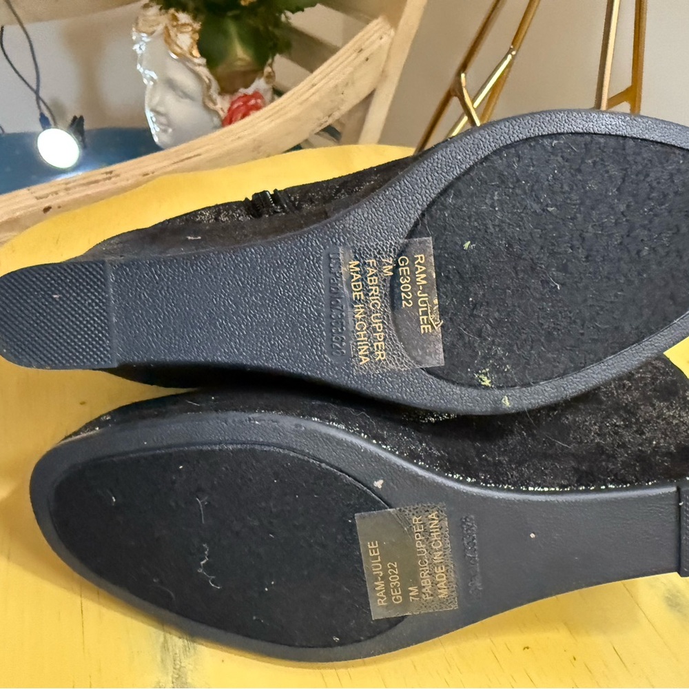 Rampage Black Textured Shoes